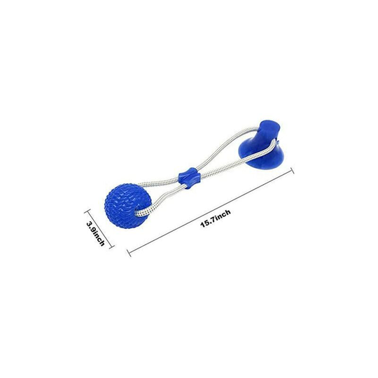 Multifunction Pet Molar Toy Bouncing Ball With Suction Cup Strong Durable Teeth Cleaning