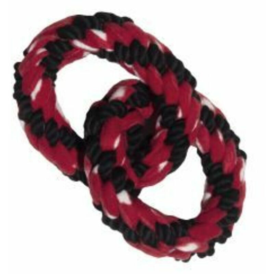 Signature Ringed Rope Dog Toy (One Size) (Red/Black) - Red/Black - Kong