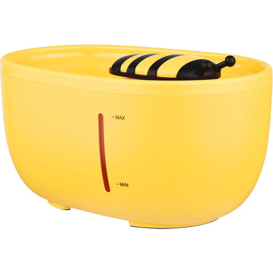 Intelligent Automatic Pet Cat Dog Water Fountain Cute Honeybee Drinking Fountain with 2L/ 67oz Large Capacity Low Noise