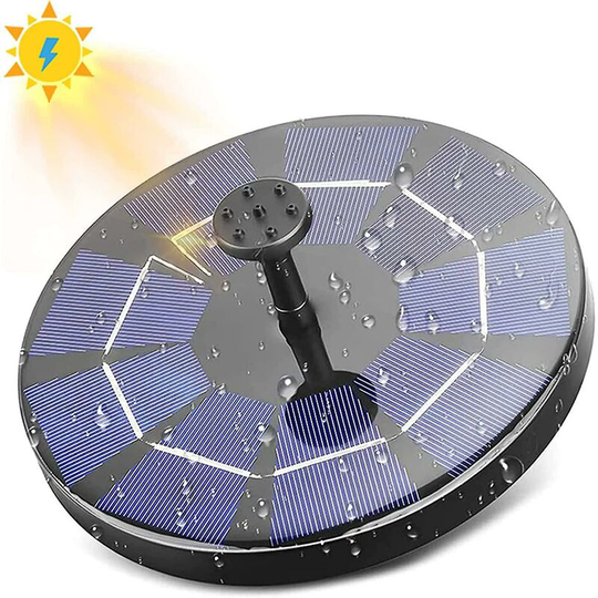 Solar Bird Bath Fountain Pump 3w Solar Powered Bionic Water Fountains Pump Floating Fountain Pump Thsinde