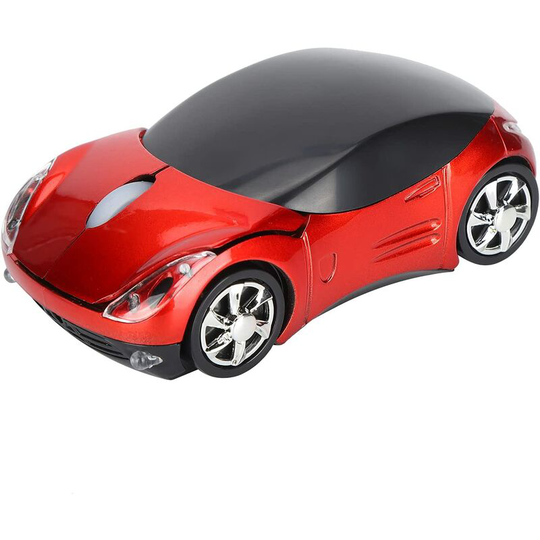 Wired Gaming Mice, 2.4G Wireless Optical Smart Red Car-Shaped Mouse for Laptop pc Tablet Gaming