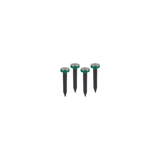 Qersta - Solar Mole Repeller Ultrasonic Mole Repeller, Vole Repeller,4PCS.