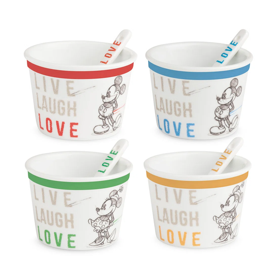 Mixed Ice Cream Sweet Bowl with Spoon