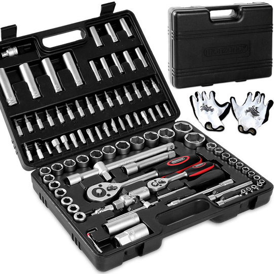 Monzana - Tool Kit Set Box Spanner Screwdriver Tools Case Ratchet Torx Socket Wrenches new 94 teiliges Werkzeugset (de)