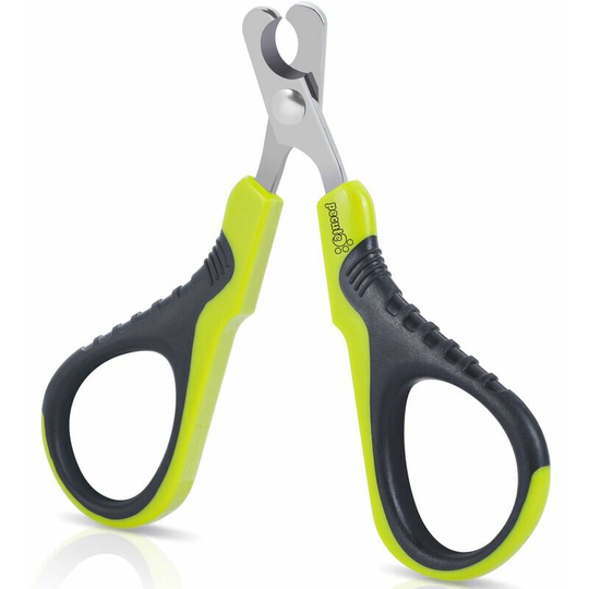 Bearsu - Cat Claw Clippers and Nail Clippers, Stainless Steel Curved Nail Scissors, Portable Claw Clippers for Puppy Rabbit Bird and Small Animals