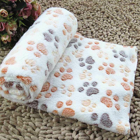 Soft Animal Fleece Cover and Hot Bed Cover Cover Pad Dog Puppy Animal-White s
