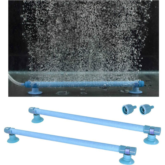 Betterlifegb - BR-Vie 10 Inch Bubble Tube for Fish Tank, 2 Pieces Bubble Release Diffuser Bar, Aquarium Air Tube for Fish Tank Air Pump (Blue)