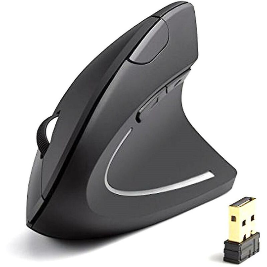Usb Wireless Vertical Mouse Ergonomic 2.4ghz Optical Mice For Laptop Pc Gift - Flkwoh