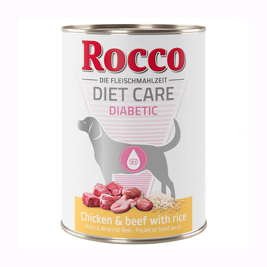 Rocco Diet Care Diabetic - Chicken & Beef with Rice - 6 x 400g