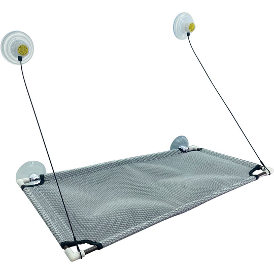 HFS(R Cat Hammock, Cat Window Perch for Indoor Large Cats, Cat Resting Seat Hammock Shelves, Sturdy Heavy-Duty Knob Suction Cups Holds Up to Weighted