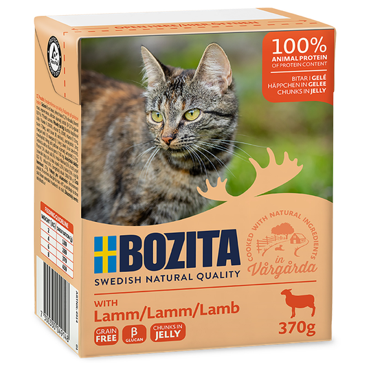 Bozita Chunks in Jelly 6 x 370g - Lamb
