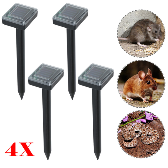 Outdoor Animal Repeller Ultrasonic Solar Power Outdoor Pest Cat Mice Deer Sensor