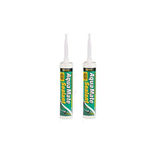 Everbuild - Aqua Mate Aquarium Fish Tank Sealant C3 Size Pack of 2