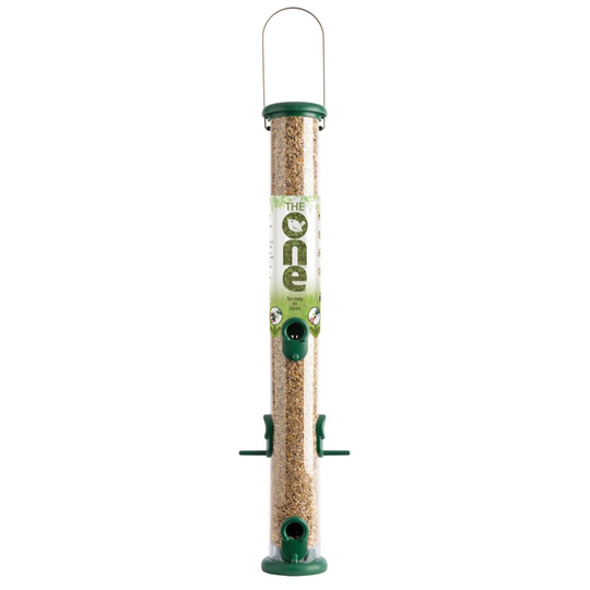 Ring-Pull Large Bird Feeder for Seeds - Green