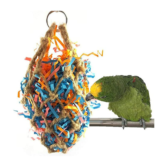 Jute Notes Bird Chew Toys Pet Parrots Parrot Brushed Net Bags Snack Bags