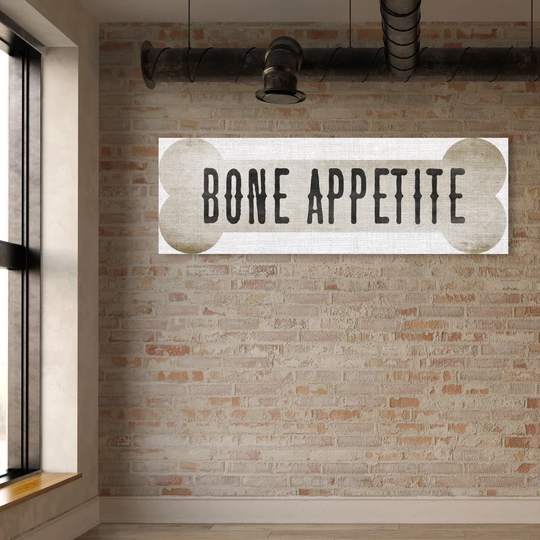 'Bone Appetite' Print on Canvas