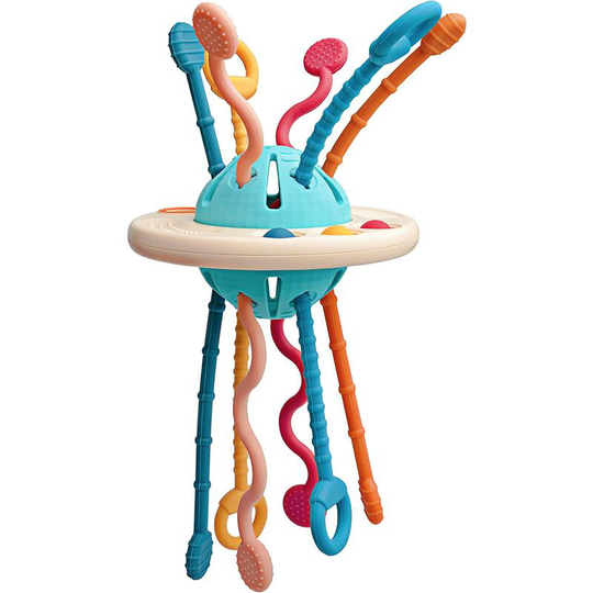 Ilovemilan - Baby sensory toy learning rope, with simple bubbles and slider, used for motor skills, tactile stimulation, infants, children, boys and