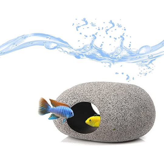 Stackable aquarium decorative stone cave, aquarium accessories cave hide, shrimp hide Cichlid cave hide breeding spawning, betta fish hide