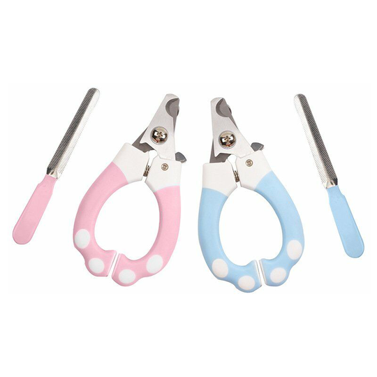 Perle Rare - Nail Scissors for Dogs and Cats, Claw Clippers with Stainless Steel Nail File, Professional Pet Claw Clipper, Nail Clippers, Large, with