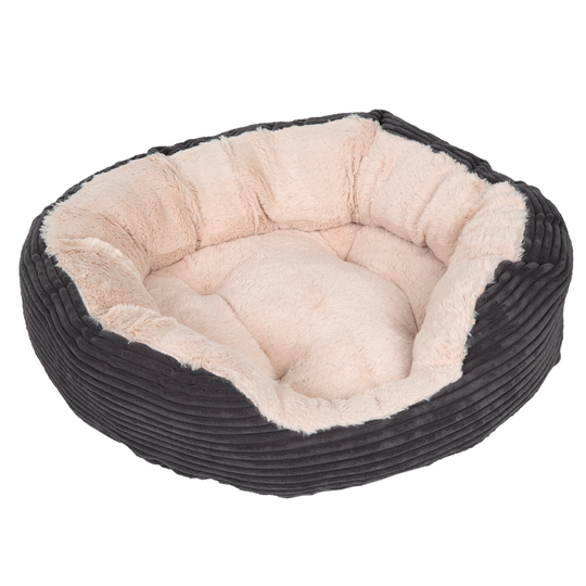 Jumbo Pet Bed - Grey - 63 x 53 x 15 cm (L x W x H)