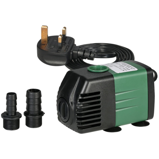 1500L/H 25W Submersible Water Pump for Aquarium Tabletop Fountains Pond Water Gardens and Hydroponic Systems with 2 Nozzles AC220-240V