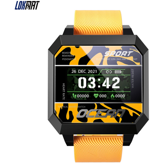 Ocean 2 Anti-fatigue Sports Smart Watch 0.96'' tft Single-Touch Screen Sleep/Heart Rate/Blood Pressure Monitor Multiple Sports Mode Message/Call