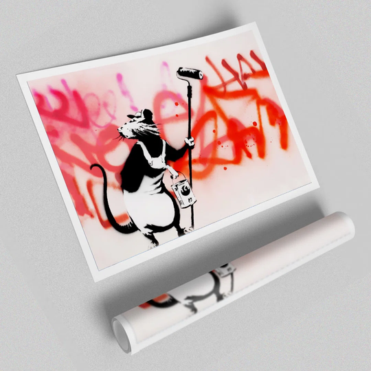 Rat Decorator - Graphic Art Print on Paper