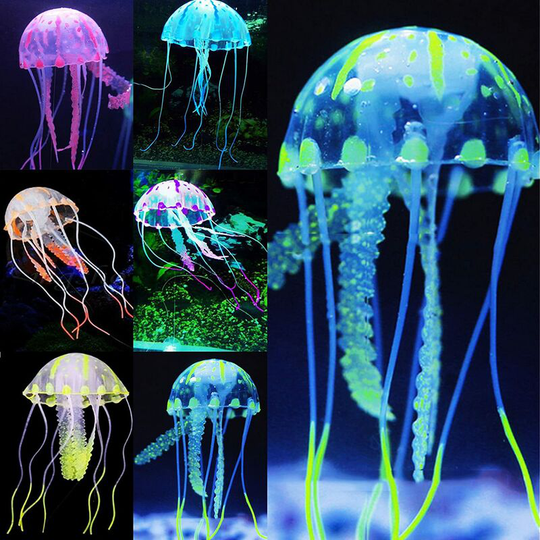 6 Decorative glowing jellyfish decoration for aquarium