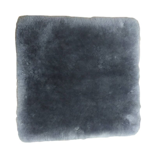 Full fur lambskin seat cushion (cat bed wheelchair cushion) 45x45cm anthracite gray