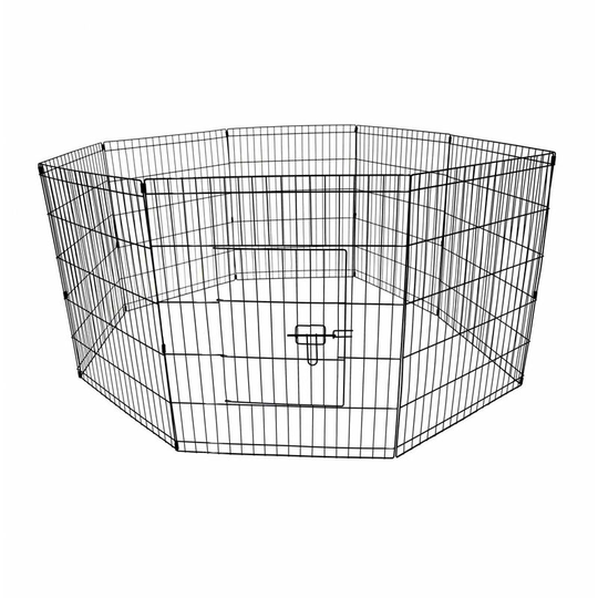 Oypla - Medium 76cm Folding Pet Dog Rabbit Run Play Pen Cage Enclosure Fence