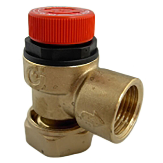 6 Bar Pressure Relief with Loose Nut Connection - Caleffi