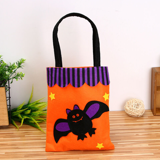 Litzee - Halloween Gift Pack Halloween Bags Trick or Treat Bag Candy Bags Baby Gift Bag Party Decoration Halloween (bat)