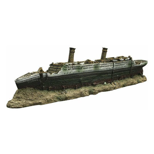 Benobby Kids - Aquarium decoration in the shape of the Titanic wreck - in resin - environmentally friendly