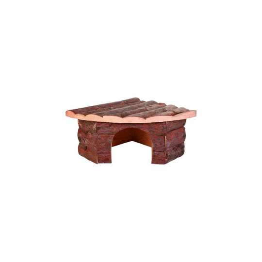 Natural Living Jesper Corner House, 32 × 13 × 21/21cm - Trixie House Hamster - trixie natural house corner living jesper hamster pet guinea pig 32