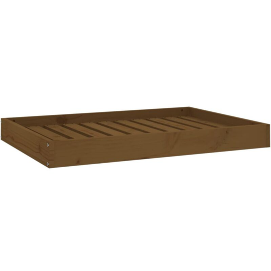 Dog Bed Honey Brown 91.5x64x9 cm Solid Wood Pine Vidaxl Brown