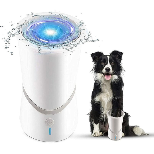 Automatic Dog Paw Washer Electric Paw Cleaner, One Click Quick Wash Cleaner with 360 ° Rotating Soft Silicone Feet, for Cats and Dogs
