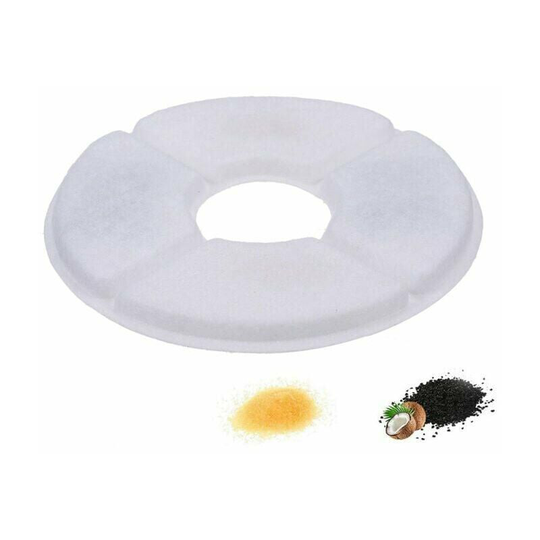 Qersta - Automatic Pet Cat and Dog Drinking Fountain Replacement Round Filter Deep Clean Compatible with youthink, hommi, isyoung, koalad, happypapa,