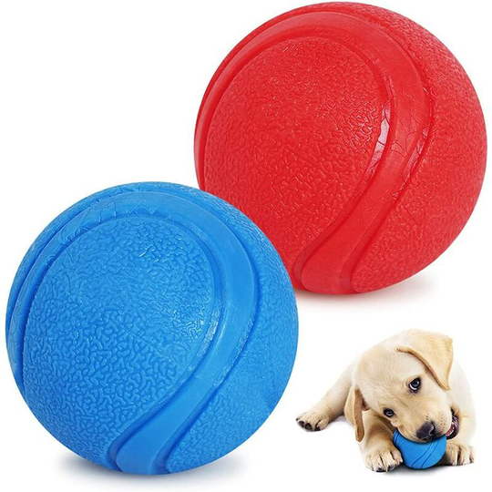 Dog Toy, Bouncing Ball Dog, Interactive Dog Toy, Indestructible Dog Ball, Natural Rubber Dog Teeth Cleaner Toy, for Puppies