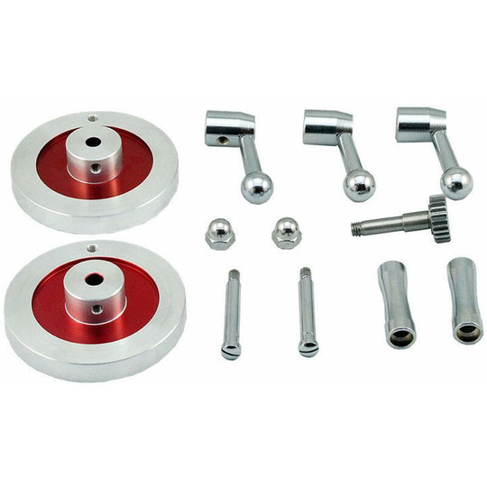 Mini lathe metal handwheel and knob accessory set upgrade