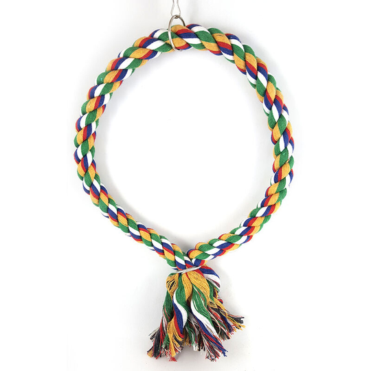 Sun Flowergb - Bird swing, cotton swing to hang in a cage, anti-bite toys, circular rings, climbing rings, parrot toys, sparrow and small parrot to