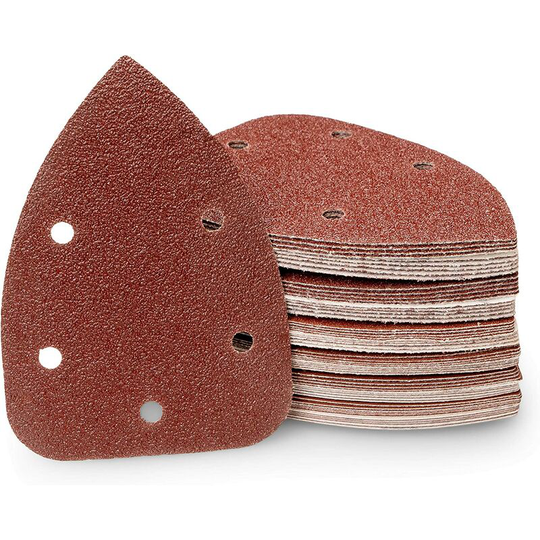 Sanding Sheets 60 x Delta Sanding Triangles 5 Holes 92 x 140mm 10 Grit 40-60 80-120 180-240 for Delta Sander/Triangular Sanding Sheets/Sandpaper