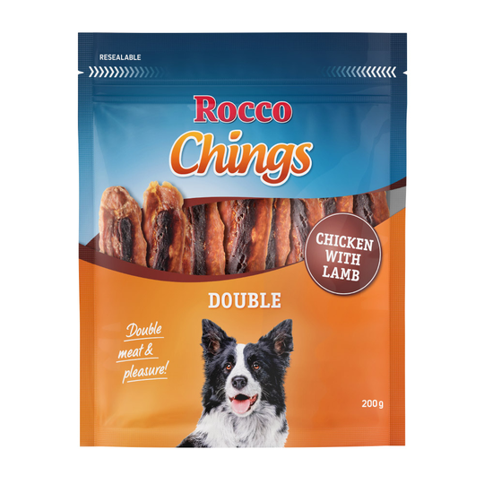 Rocco Chings Double 200g - Value Pack: 4 x Chicken & Lamb