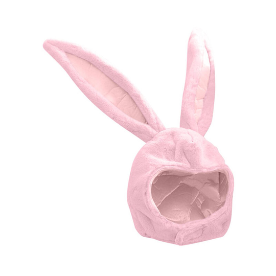 girl rabbit cute hat plush rabbit ears hat head warm photo shoot hat(pink)