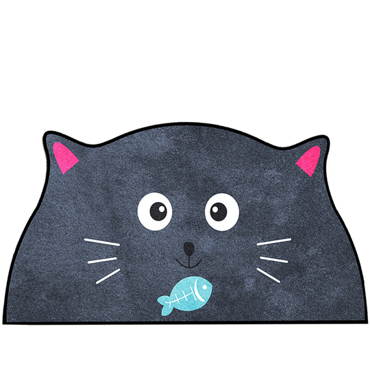 Pesce - Cat floor carpet, cartoon doormat Washable Cartoon mat Non-slip mat for bedroom Little Hamster 40*60