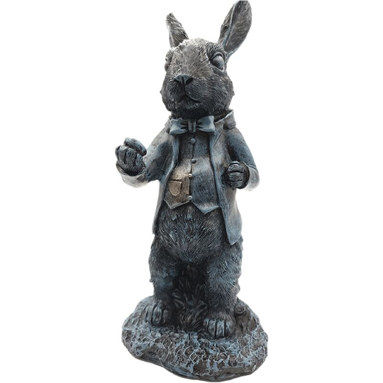 Mr. Rabbit Statue, Outdoor Resin Mr. Rabbit Carving, Rabbit Sculpture, Garden Balcony Courtyard Lawn Garden Decoration, Garden Gift 22*105*8.5cm