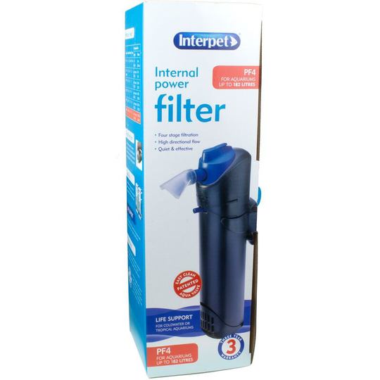 Interpet - Internal Aquarium Power Filter for Fish Tanks, PF4