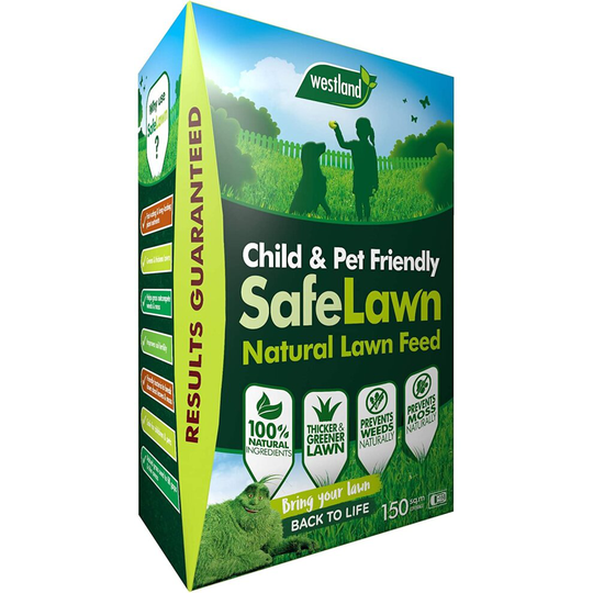 Westland 20400353 SafeLawn Child and Pet Friendly Natural Lawn Feed 150 m2, Green, 5.25 kg