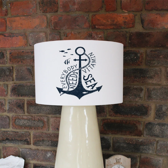 Everybody Needs Vitamin Sea Cotton Drum Lamp Shade