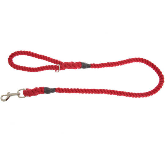 The Animate Company Limited - The Animate Company Outhwaites Gun Dog Rope Lead (100cm x 12mm) (Red) - Red