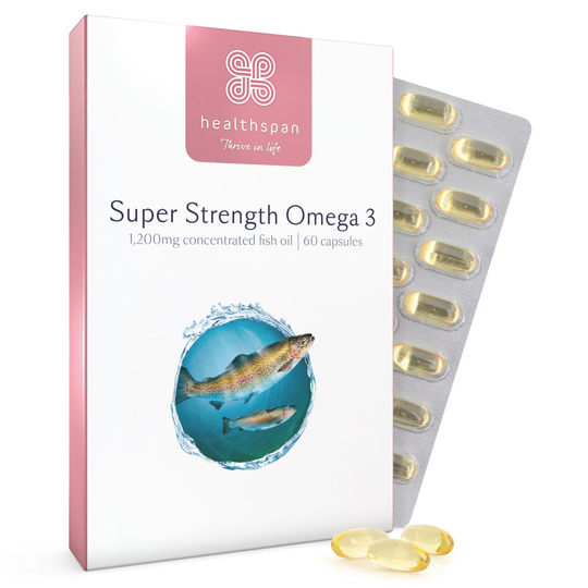 (60 Capsules) Healthspan Super Strength Omega 3 1,200mg